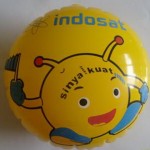 Balon Koin Indosat Bulat