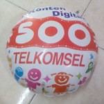 Balon Koin Telkomsel Bulat